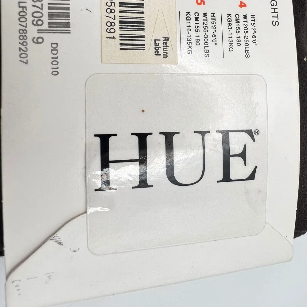 Hue Opaque Tights Women's Size 5 Espresso New In Package
